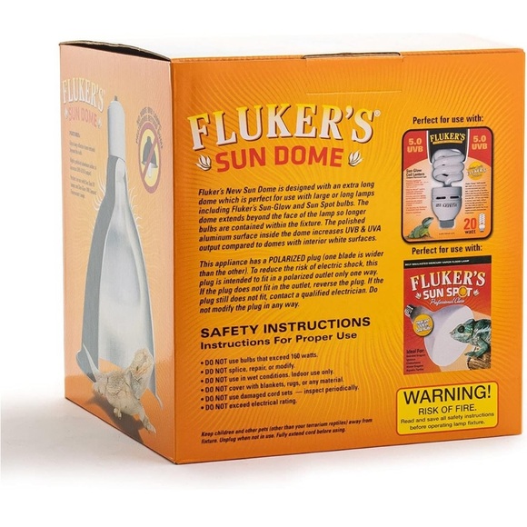 Fluker's Sun Dome Reptile Lamp - Deep Dome Flush Mount Light Fixture, - Picture 4 of 5